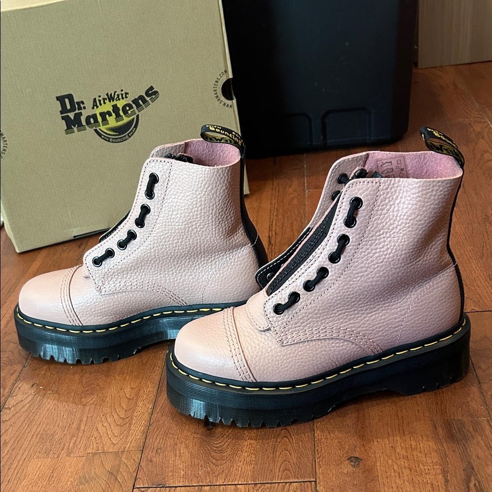 Dr Martins Sinclair Platform Boots Zipper Front - Picture 5 of 12